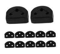 DECOMELODY 12 Pezzi Perline Fissaggio Corde Chitarra in Nero Accessori Ponte Corde per Chitarra Facili da Installare e Resistenti Migliorano Qualità Suono per Performance e Didattica Musicale