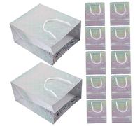 DECOMELODY 12 Pezzi Sacchetti Regalo con Sacchetti Feste Pieghevoli per Compleanno e Party Buste Portadoni Regali Dolci e Articoli