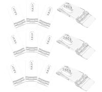 DECOMELODY 12 Set chiusura a in acrilico Clear Hinge Hasp chiavistello serratura scatole gioielli chiusure a cerniera trasparenti acrilico