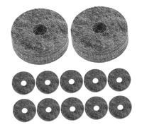 DECOMELODY 15 Pezzi Tampone in Panno per Piatti Batteria Ammortizzatori Anti-vibrazione per Supporto Piatti Protezione Duratura e Controllo Suono per Set Batteria Jazz 15 pezzi 4.0cm