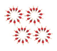 DECOMELODY 150 Pezzi Mollette Legno Mini Coccinella Clip Foto e Note per Decorazioni Artigianato e Organizzazione Scrivania Fermacarte Resistenti per Progetti DIY