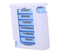 DECOMELODY 1set Organizer Per Pillole Settimanale Con Scomparti Per Box Portatile Per Medicinali Adatto Per Viaggi e Gestione Quotidiana Della Salute Facile Da Usare e Pratico