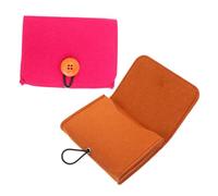 DECOMELODY 2 pezzi Borsa Porta Oli Essenziali in Feltro Custodia da Viaggio Piccola e Portatile per Organizer Oli Essenziali Pochette Nascosta per Trasporto Pratico e Ordinato