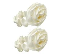 DECOMELODY 2 pezzi Elastici Capelli Grandi con Design Pois Bianchi Fasce Capelli Morbide e Leggere Accessori Acconciature Donna e Ragazza Facili da Lavare