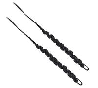 DECOMELODY 2 pezzi Extension Coda di Cavallo Intrecciata Treccia Lunga Naturale per Donne Parrucca Treccia Sintesi Stile alla Moda per Feste Cosplay e Performance
