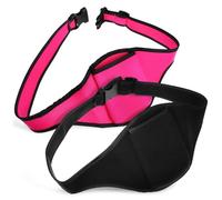 DECOMELODY 2 pezzi Marsupio Porta Microfono in Neoprene Traspirante Cintura Regolabile per Trasmettitore Wireless Supporto Sicuro e Leggero per Microfono da Corsa e Attività Fitness