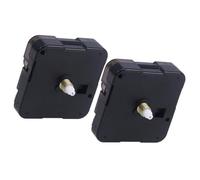 DECOMELODY 2 Pezzi Meccanismo Orologio Quarzo Nero per Sostituzione Movimento Orologio da Parete DIY Facile da Montare e Duraturo