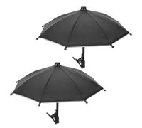 DECOMELODY 2 Pezzi Ombrellone Parasole per Cellulare Auto 2 Pezzi con Clip Resistente e Tubo Flessibile in Metallo, Regolabile per Protezione Solare e Riduzione Riflessi, Adatto per