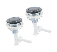 DECOMELODY 2 Pezzi Pulsanti Ricambio Per Wc Pulsanti Per Scarico Acqua Accessori Bagno Facili Da Installare Superficie Placcata Liscia Compatibili Con Cassette Standard