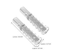 DECOMELODY 2 pezzi Quadrata per Maniglia Porta in Acciaio Inox Resistente con Compressione Ricambio per Serrature Porte Facile Installazione e