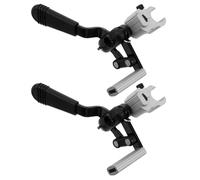 DECOMELODY 2 Pezzi Ricambio Leva Freno Meccanico in Lega di Alluminio per Sedia a Rotelle 25Mm, Set 2 Pezzi Pastiglie in Alluminio, Accessori per Sedie a Rotelle Elettriche e Manuali, Facile