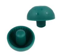 DECOMELODY 2 pezzi Tappi per Bottiglia di Vino in Silicone da Tappi Ermetici Riutilizzabili per Sigillare Vino Frizzante e Bottiglie Aperte Protezione della Conservazione e Gusto Verde