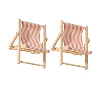 DECOMELODY 2 pezzi Tavolo Sdraio Spiaggia Colorata Multi-funzione e Supporto Stabile e Resistente