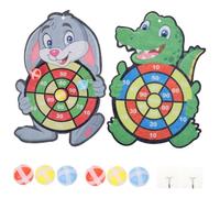 DECOMELODY 2 set Bersagli con Palline Appiccicose per Tavolo Interattivo con Animali Cartoon Kit Portatile per Feste e Giochi Indoor per Ragazzi e Ragazze Colore Casuale Colore Casuale