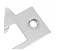 DECOMELODY 2 set Kit Rinforzo Porta in Acciaio Inox con Piastrine Fermascrocco Resistenti e Antiusura per Sicurezza Ingresso Copertura Scrocco Robusta con Bordi Lisci per Protezione Mano per