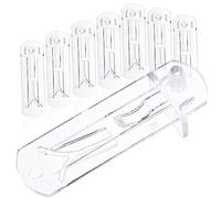 DECOMELODY 20 Pezzi Clip Supporto Mensole in Plastica Resistente Reggetta per Mobili e Armadietti Staffe Supporto per Scaffali Facile Installazione e Superficie Liscia per Librerie e Vetrine