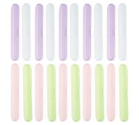 DECOMELODY 20 Pezzi Custodia per Pinzette in Plastica Trasparente con Rivestimento Protettivo Antigraffio Organizer Compatto e Portatile per Estensioni