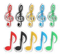 DECOMELODY 20 pezzi Fermapagine Musica Forma di Nota Clip Libro Spartiti Resistente e Portatile Accessorio Pratico per Mantenere Pagine Aperte Durante Lezioni e Lettura
