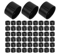 DECOMELODY 20 Pezzi Tappo per Olio Essenziale con Foro in PP Nero Coperchio di Ricambio per Bottiglie di Vetro 28Mm Tappo Contagocce Compatibile per Aromaterapia e Diffusori Casa