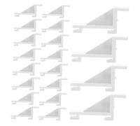 DECOMELODY 20pezzi Ganci Di Supporto Per Mensole Frigorifero e Congelatore Clip in Plastica Multifunzionali Per Organizzazione e Installazione Facile