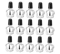 DECOMELODY 20pezzi Vasetto in Vetro Trasparente di Perdite da Forma di Stella per Smalto per Unghie per Saloni da Viaggio e Uso Domestico