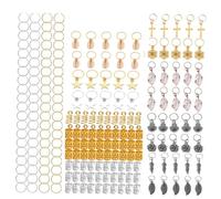 DECOMELODY 220 pezzi per Dreadlock Colorati Grandi Accessori Creativi Unisex per Barbe Acconciature Casual e Formali