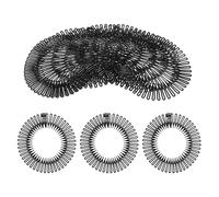 DECOMELODY 24 pezzi Fasce Capelli Elastiche in Plastica Trasparente con Pettine Cerchio Design Elegante e Minimalista Pettine e Carino con Denti per Districare Dolcemente Adatto per Donne e