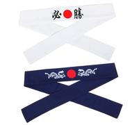 DECOMELODY 2pezzi Fascia Per Chioma Bushido Giapponesper Allenamento Karate Assorbimento Sudore Per Sport All Aperto