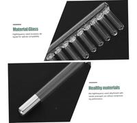 DECOMELODY 2pezzi Ricambio Tubo in Vetro Trasparente Per Bastone Alta Frequenza Accessorio Non Conduttivo Per Trattamenti Viso Sicuri Compatibile Con Dispositivi Faciale