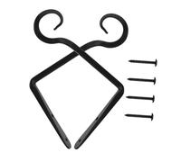 DECOMELODY 2sets Ganci per Piante da Giardino Staffe per Cesti di Fiori Sospesi Supporti per Vasi di Fiori da Appendere Ferro Sicuro Design Elegante per Balconi Patii e Interni