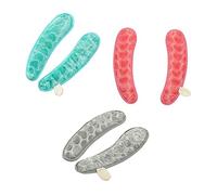 DECOMELODY 3 paia Coprisedili Wc in Morbido Pile Forma Cuore con Impugnatura Lavabili e Imbottitura in PU Comfort e Protezione per Adulti e Anziani