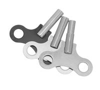 DECOMELODY 3 Pezzi Chiavi per Orologi Carica Acciaio Nero e Bianco Strumento per Carica Orologi da Parete da Tavolo e Pendoli Vintage Ricambio Meccanismo Antico