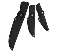 DECOMELODY 3 Pezzi copri coltello antiscivolo protezioni di sicurezza per coltelli paraspigoli universali guardia mannaia cinese custodia protettiva per la lama Black