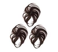 DECOMELODY 3 Pezzi Hair Toppers Donna in Fibre Resistenti per Capelli Sottili Leggeri e Traspiranti Aggiunta Volume Naturale Facili da Usare Assistenza Professionale