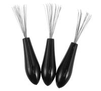 DECOMELODY 3 Pezzi Mini Pulitore Spazzola Capelli Portatile per Pulizia Profonda Setole e Rimozione Capelli Strumento Compatibile con Spazzole Cuscinate per Casa e Viaggio