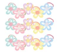 DECOMELODY 30 Elastici per Chioma a Forma di Fiore per Bambine Morbidi Elastici per Chioma per Ragazzo Ragazza e Piccoli Accessori Elasticizzati per Code di Cavallo Fasce Elastiche