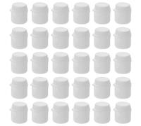 DECOMELODY 30 pezzi Tappi Dentifricio in Plastica Piccoli e Leggeri Tappi Vite con Design Ribalta Compatibili Maggior Parte dei Tubetti per Viaggio e Quotidiano