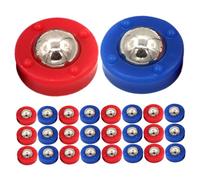 DECOMELODY 32 pezzi Accessori Mini Shuffleboard Pucks di Ricambio Resistenti e Rulli per Giochi da Tavolo per Club Casa e Intrattenimento