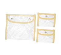 DECOMELODY 3pezzi Borsa Per Cambio in Pvc Borsa Per Cosmetici Custodia Per Documenti Piccolo Portafoglio Carte d Identità