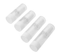 DECOMELODY 4 pezzi Bottiglie Vuote Trasparenti da Viaggio per Cosmetici Contenitori Sub per Lozione e Spray Bottiglie Sottovuoto in Plastica Resistente e Antispreco e Sigillate per Esterni