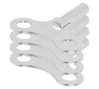 DECOMELODY 4 Pezzi Chiave di Carica per Orologio da Parete in Acciaio Argento Design Ergonomico, Strumento Professionale per Manutenzione e Sostituzione Meccanismo in Museo