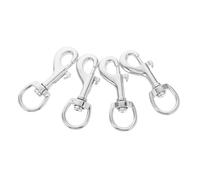 DECOMELODY 4 pezzi Clip Moschettone Girevole con Scatto Resistente per Guinzagli Riparazione Aste e Marino Fissaggio con Rotazione Facile da Attaccare
