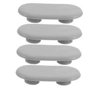 DECOMELODY 4 Pezzi Paracolpi Asse WC, Distanziatori Universali in Plastica, Riduzione Rumore 3,7x2x0,7 cm per Bagni Domestici e Scolastici
