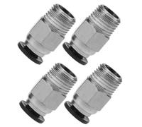 DECOMELODY 4 pezzi Printer Pneumatic Fittings Kit Straight Air Hose Connectors Quick-release For Accurate Printing Accessories