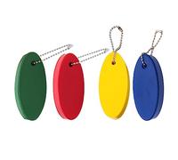 DECOMELODY 4 Portachiavi Galleggiante Ovali in PU Leggeri e Resistenti per Sport Acquatici e Design e Facile Riconoscere Colore Casuale Colore Casuale