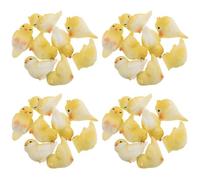 DECOMELODY 40 Pezzi Statuette di Pappagalli Finti in Resina Colorata, Miniature Decorative per Scrivania e Micro Paesaggi, Decorazioni Salvaspazio per Ufficio, Camerette e Collezioni