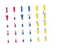 DECOMELODY 480 pezzi Terminali Crimp con Connettori Elettrici Isolati Kit per Uso Domestico e Veicoli Include Trasparente con Scomparti e per Facile e Stoccaggio