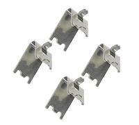 DECOMELODY 4pezzi Clip Di Supporto Per Ripiani Freezer in Acciaio Inossidabile Da Resistenti e Facili Da Installare Fermagli Per Scaffali Frigoriferi e Congelatori Supporto Sicuro Per Mensole
