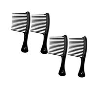 DECOMELODY 4pezzi Pettini Denti Larghi Antistatici Per Comodi Per Uso Salone Casa o Viaggio Adatti Per Tutti Tipi Di Resistenti Al Calore e Facili Da Pulire