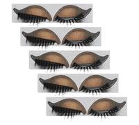 DECOMELODY 5 Paia Adesivi per Ciglia e Ombretto 3D Kit Trucco Occhi Patch Adesive PVC Effetto Smokey per Uso Quotidiano e Serate Strumento Facile per Make-Up Donne Leggero e Comodo da